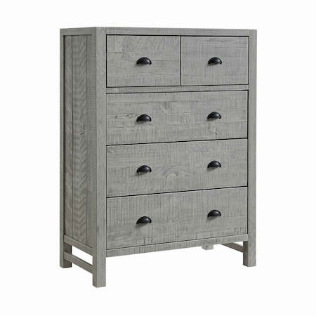 Arden 5-Drawer Chest Of Drawers, Driftwood Gray